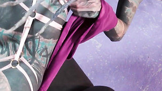 Tattoo Model Livestream with Anal Masturbation