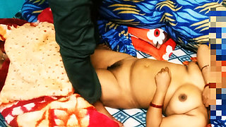 Village aunty having romance with her husband.