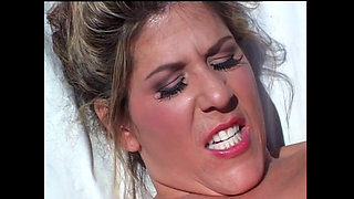 Cute Teen Seduced and Fucked in the Garden with a Strapon by a Busty Lesbian MILF
