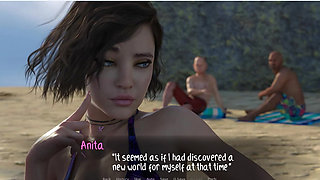 Weekend Lollygagging - Gameplay - Roleplay - Anita Teasing Men at Beach