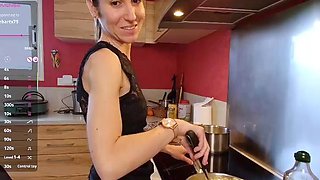 Stacked brunette goes solo toys and masturbation