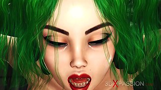 Sci-fi soldier fucks hard a hot chick with Huge Boobs in the lab