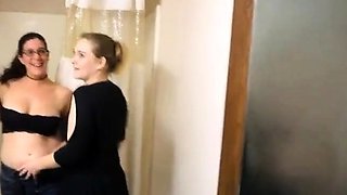 Two Young Lesbians Shower Together