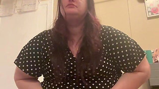 PAWG BBW Clogs the Toilet Due to Holding Everything for Hours: with Lots of Farts and the Sound of Her Using the Restroom or Bat