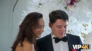Vip4k. hot bride is having a aggressive sex with a sir of ceremonies, guests are perplexed