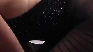 MILF Gives a Blowjob and Cumshot to a Man in Pantyhose