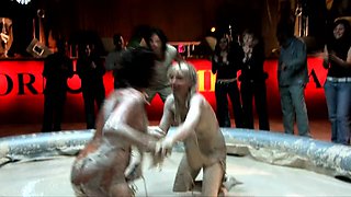 Group sex hardcore double blowjob swallowing cum