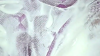 Fetish Cream in Pantyhose and Panties Masturbation Cream