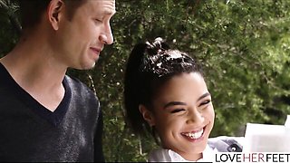 Feet trailer with sex hungry Bill Bailey and Maya Bijou from Love Her Feet