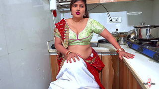 My milkman ask for the bill payment, Indian village bhabhi paying milk bill by hardfuck in kitchen with HINDI AUDIO.