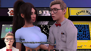 Tittyfucking in the Hot Tub - Sexbot Bailey Route #2 - Animated Sex Game