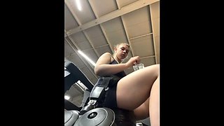 Jucielussie1 Public Gym Fuck with Big Natural Tits and Real Orgasm