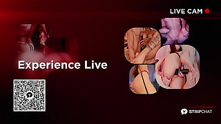 Sexet Brunette R&oslash;d Kjole Par Sex POV Blowjob Deepthroat Webcam Session - TigerBlazeFoxyMonkey