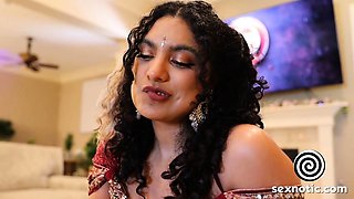 Slutty Desi Friend Cums Hard on Big Cock