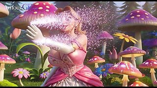3D Animation Princess Peach Takes It All Deep in the Garden
