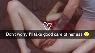 Roommates Girlfriend Rough Fucked & Used