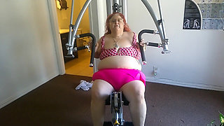 Big Beauty Nurse Vicki Is Exercising in the Gym Part 1
