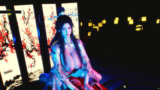 Virtual Temptress Diva: Curves in Motion - 3D Animation Hentai