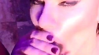 Hardcore interracial slut blowjob fuck for her tiny throat