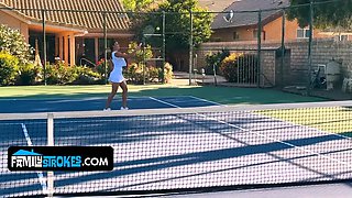 Innocent stepson can't stop perving at his stepmom's brilliant tits
