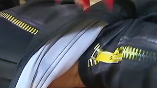 English MILF Gabby Fox Looks Exceptionally Slutty in Latex Lingerie with Shiny Pink Boots