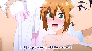 Anime MILF gets on all fours and begs for deep pounding