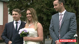 My cheating bride Ella Hughes gets fucekd by Sam Bourne