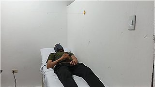Kinky Doctor Masturbates His Cock In The Office