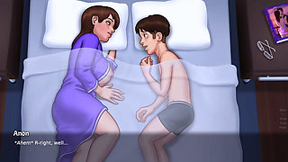 Stepmom share bed with stepson