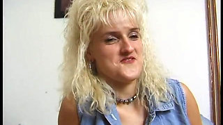 Blonde german MILF in solo act
