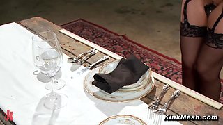 Big tits MILF service big cock BDSM