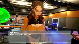 Interactive 3D cartoon porn game featuring a busty mom