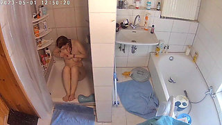 Caught Masturbating in the Shower Again