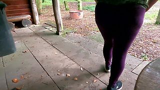 Short but Hard Titslapping While Hiking