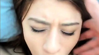 Rough Deep Throat Face Fuck on Webcam