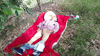 Old perverted stepfather fucks his beautiful busty peasant stepdaughter in the jungle
