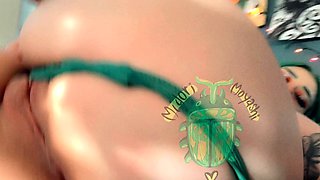 Masturbating amateur cums after solo fun