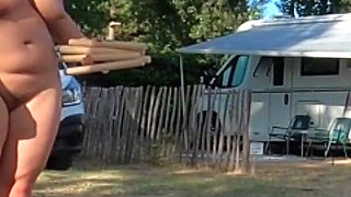 Kinky Couple Games at French Nudist Beach Campsite