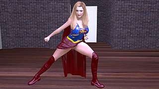 Sexy Supergirl Gangbanged and Creampied by 2 Ugly Monsters