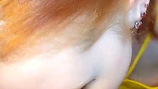 Double Facial for Innocent Redhead