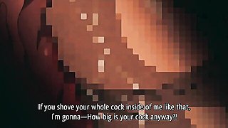 A big dick guy fucks his girlfriend and then her friend in this hentai