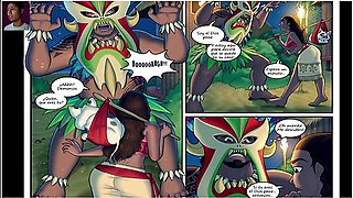 Car Toon - Moana Sacrifices Her Sweet Pussy To Save The Island From The Penis God
