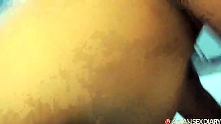 Beautiful Asian Girl Gets Rough Doggy Style Fuck and Big Cock Cumshot