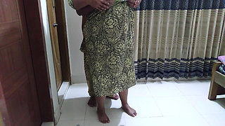 Egyptian Big Ass & Huge Boobs Hot BBW Aunty Sweeps the Room When Neighbor Guy Anal Fuck & Gives Cum in Her Ass - Muslim