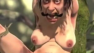 Old Granny Fruit Tree Bondage - Horny & Desperate for Anal