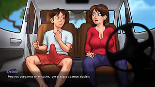 Stepmom tending to her stepson when they are alone ENDS WELL - summertime saga