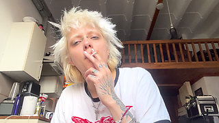 Smoking a Cigarette Lazy Coffee No Makeup