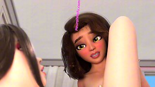Double-cocked FUTA pounds her girlfriend in passionate DP