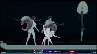 Alien Quest (part 1). The Attack Of Lesbians And Winged Monsters Anime