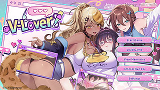 She Gives Me a Surprise with Her Tits on Halloween // Vlover Game #12 All Scenes